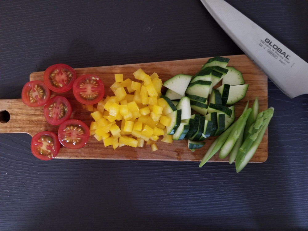 カットされた野菜