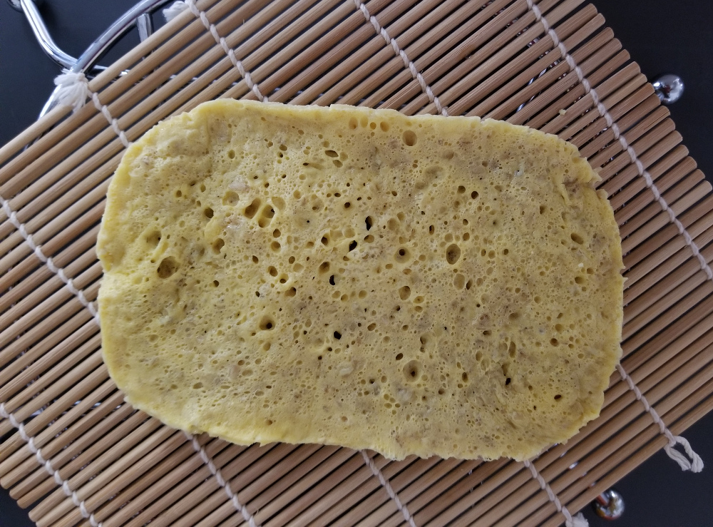 焼き立てのチーズ蒸しパン