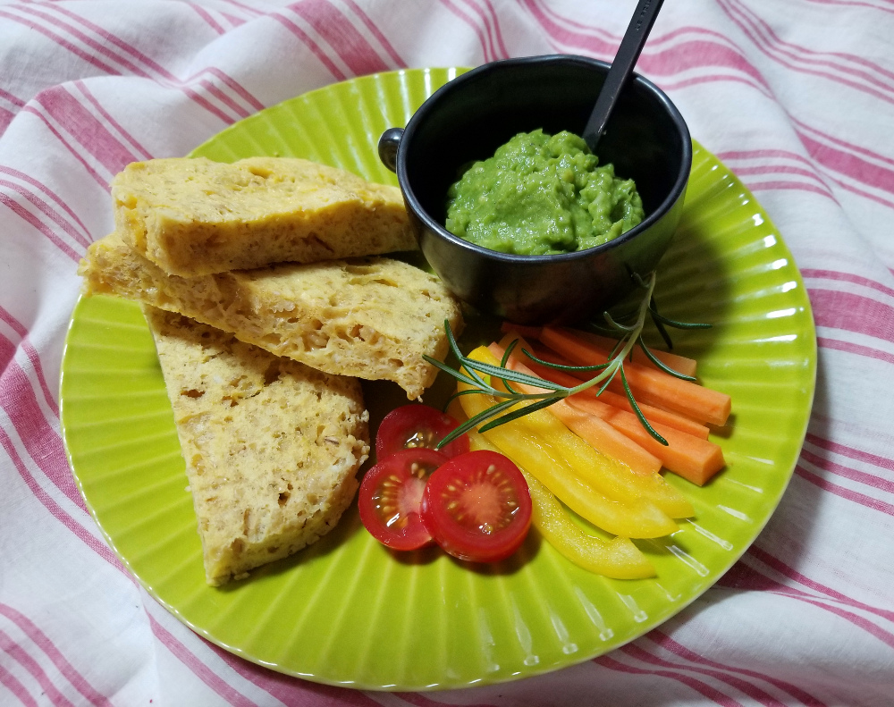 盛り付けられたチーズ蒸しパン